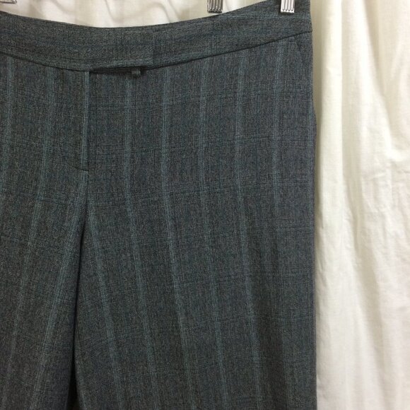 Lane Bryant Trousers Pants Gray Stripe Career Cuffed Rayon Polyester Blend 18 - Picture 4 of 5